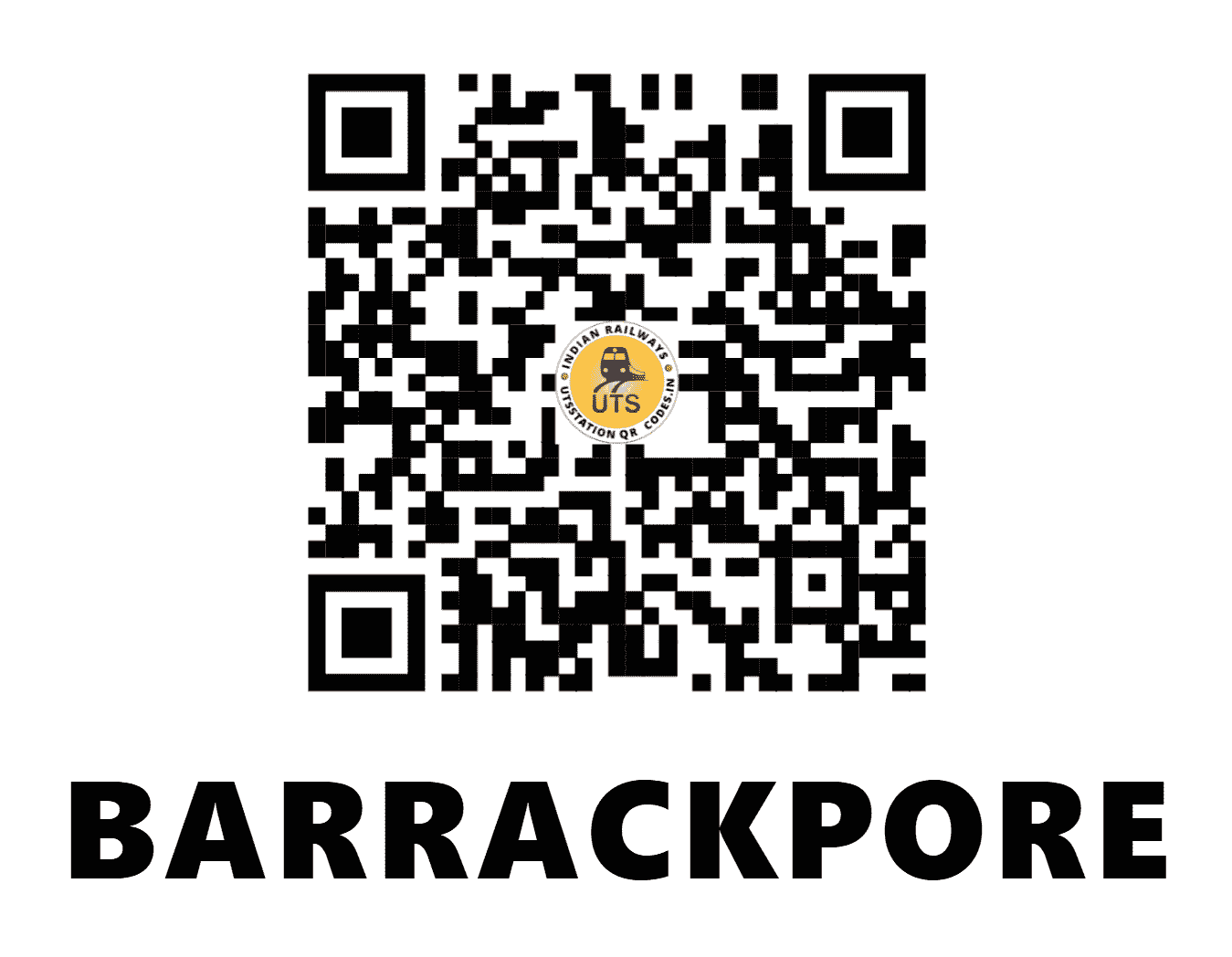 UTS QR Code for BARRACKPORE - BP (ER - WEST BENGAL)